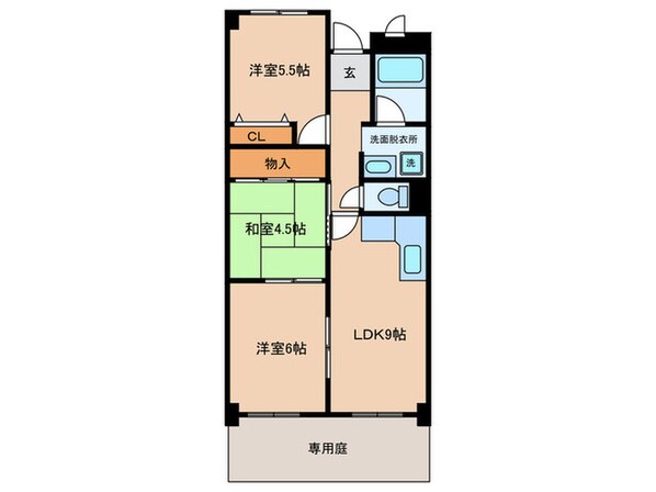 メゾンド－ル向陽の物件間取画像